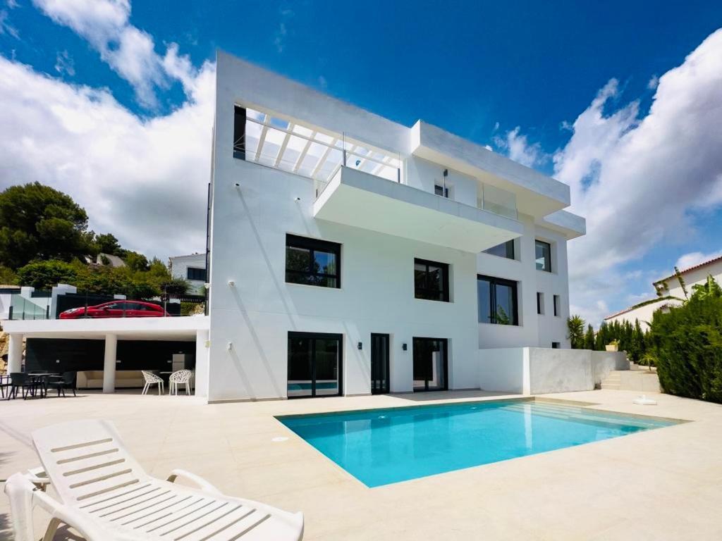 Calpe Villa Lujo Playa Piscina Jardin Barbacoa Ideal Familias Y Grupos Kültér fotó